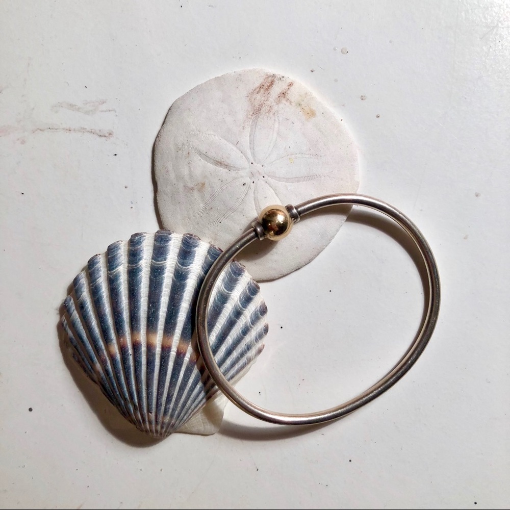 Sterling Silver & 14K Gold Cape Cod Bracelet